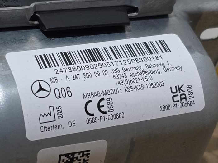 Knie airbag Mercedes GLA