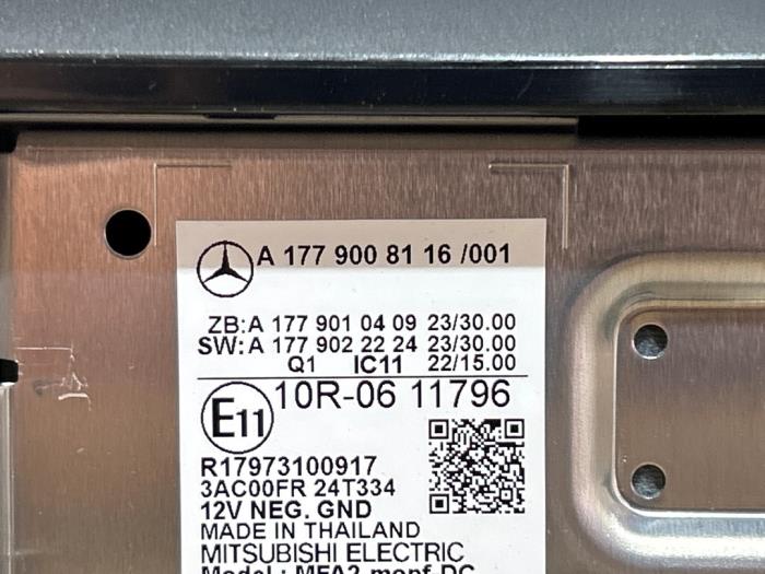 Affichage navigation Mercedes GLA