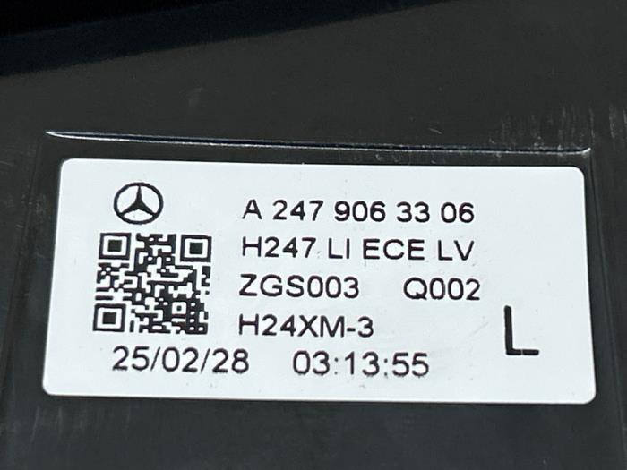 Taillight, left Mercedes GLA