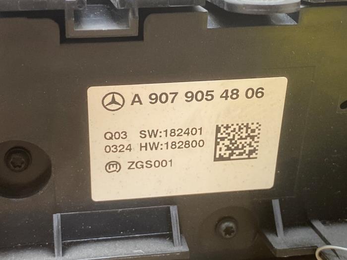 Panneau de commandes chauffage Mercedes Sprinter