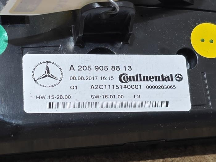 Heater control panel Mercedes C-Klasse