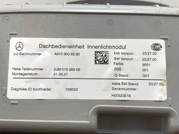 Oswietlenie wewnetrzne przód Mercedes Sprinter
