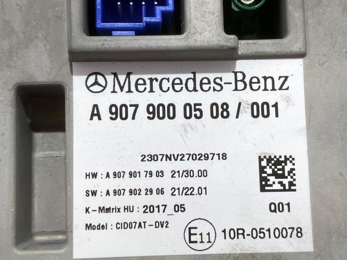 Navigation Display Mercedes Sprinter