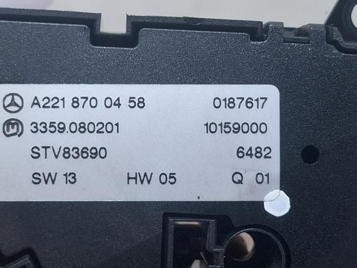 Sitzverstellung Schalter Mercedes S-Klasse