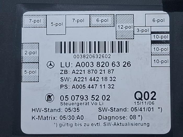 Zentralverriegelung Modul Mercedes S-Klasse