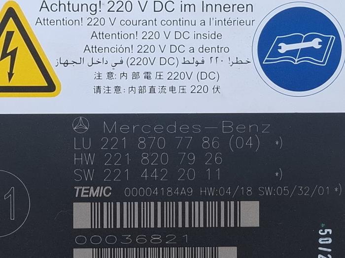 Ordenador de asiento Mercedes S-Klasse
