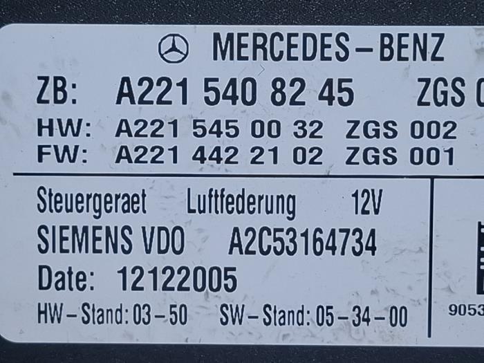 Módulo de suspensión Mercedes S-Klasse