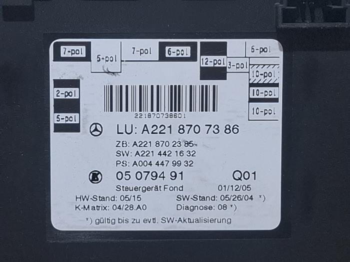 Centrale Deurvergrendelings Module Mercedes S-Klasse