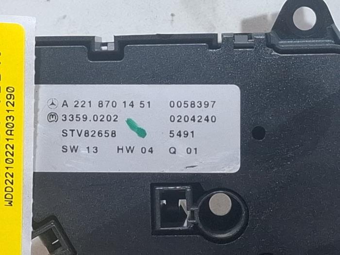 Interruptor de ajuste de asiento Mercedes S-Klasse