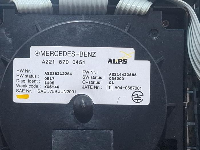 On-board computer controller Mercedes S-Klasse