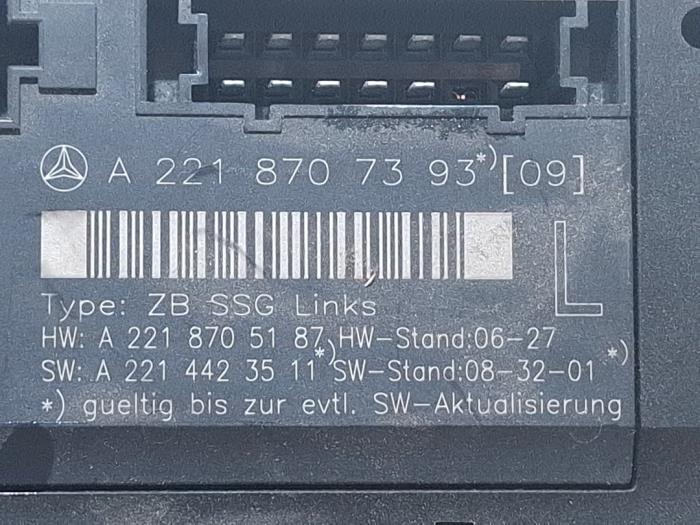 Seat computer Mercedes S-Klasse