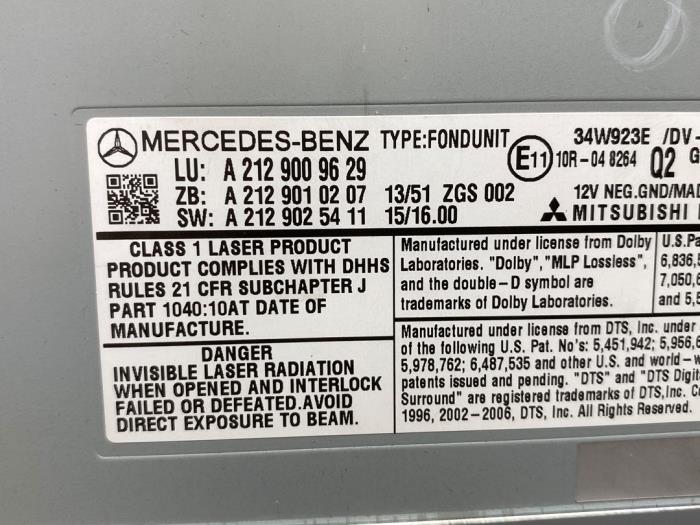 CD changer Mercedes GLE