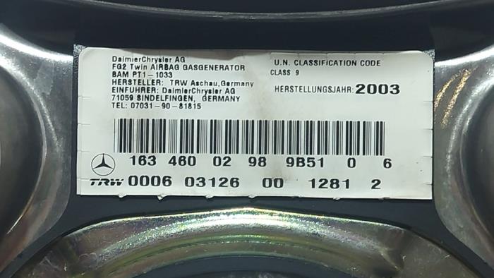 Airbag gauche (volant) Mercedes ML-Klasse