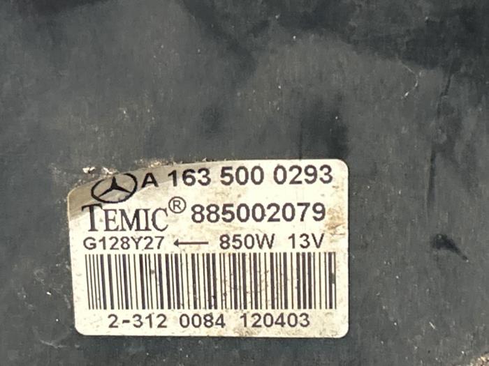 Ventilador de enfriamiento del motor Mercedes ML-Klasse