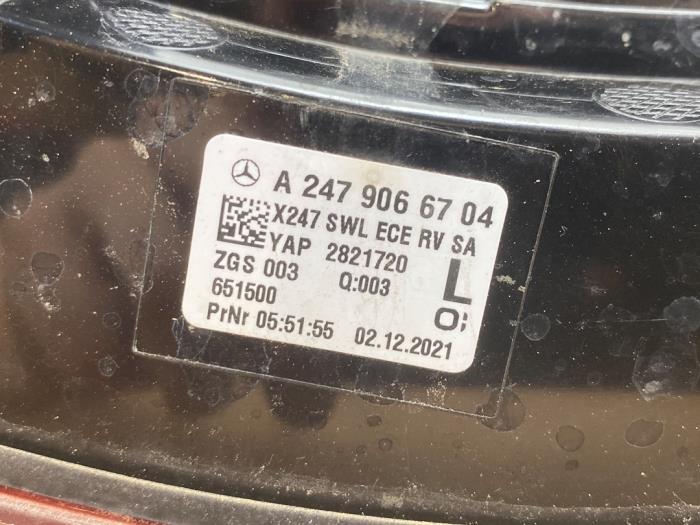 Taillight, left Mercedes GLB-Klasse