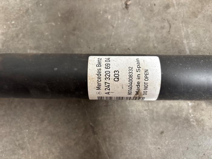 Rear shock absorber, left Mercedes GLA