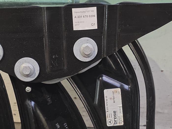 Rear window mechanism 2-door, right Mercedes SL