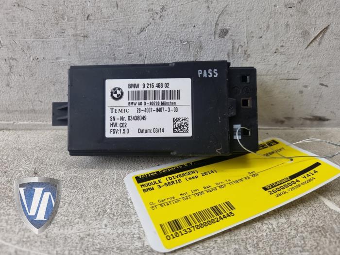 Gebruikte Module (diversen) BMW 3 serie Touring (F31) 320d 2.0 16V Prijs € 42,35 Inclusief btw aangeboden door Vollux Carparts B.V.