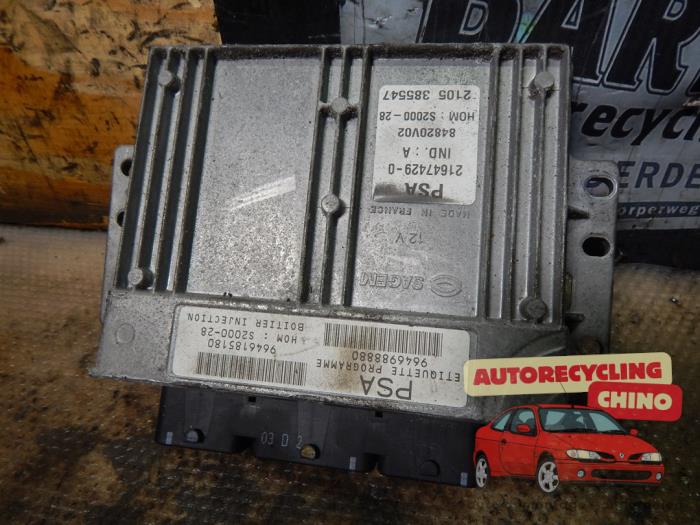 Gebruikte Inspuitcomputer Peugeot 307 (3A/C/D) 1.4 Prijs € 38,00 Margeregeling aangeboden door Autorecycling Chino B.V.