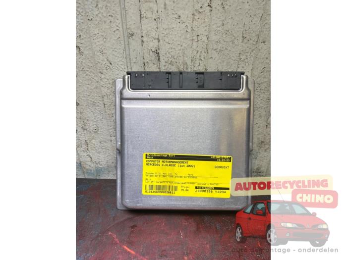 Gebruikte Computer Motormanagement Mercedes C Combi (S203) 2.0 C-200K 16V Prijs € 75,00 Margeregeling aangeboden door Autorecycling Chino B.V.