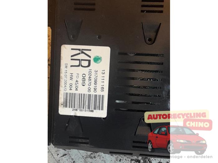 Display Interieur van een Opel Astra H (L48) 1.4 16V Twinport 2005