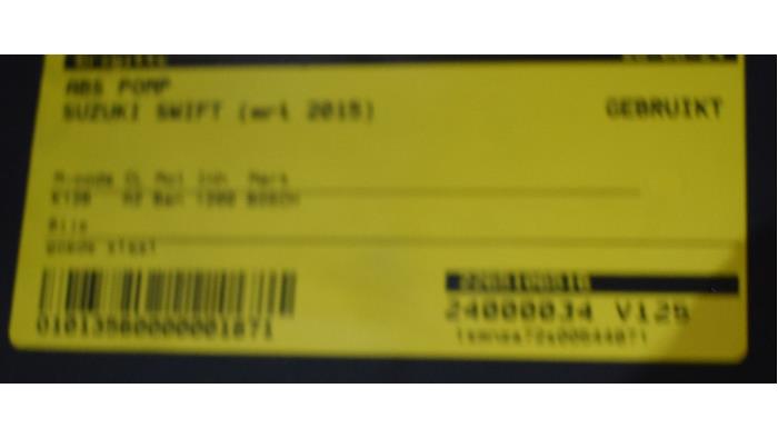 ABS Pomp van een Suzuki Swift (ZA/ZC/ZD) 1.2 16V 2015