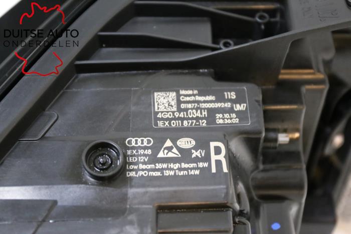 Rechter Koplamp van een Audi A6 (C7) 2.0 TDI 16V 2017