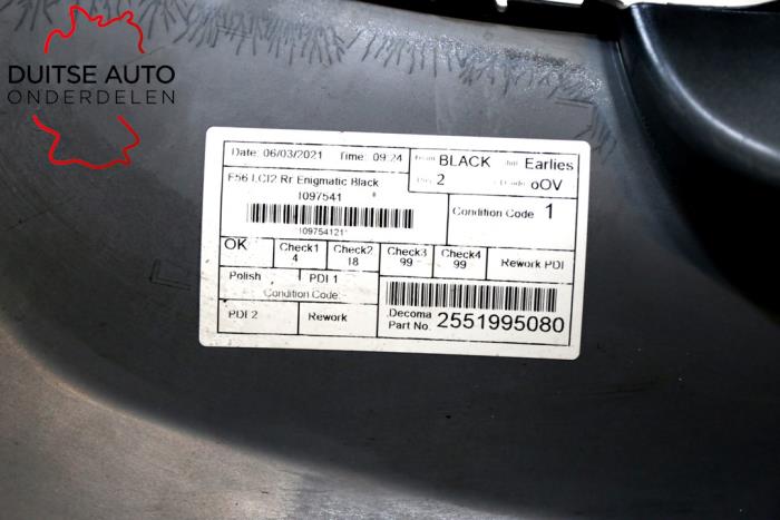 Achterbumper van een MINI Mini (F56) 2.0 16V Cooper S 2021