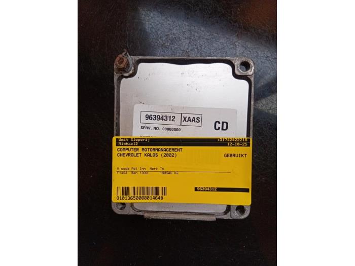 Gebruikte Computer Motormanagement Chevrolet Kalos (SF48) 1.4 Prijs € 40,00 Margeregeling aangeboden door Umit Sloperij