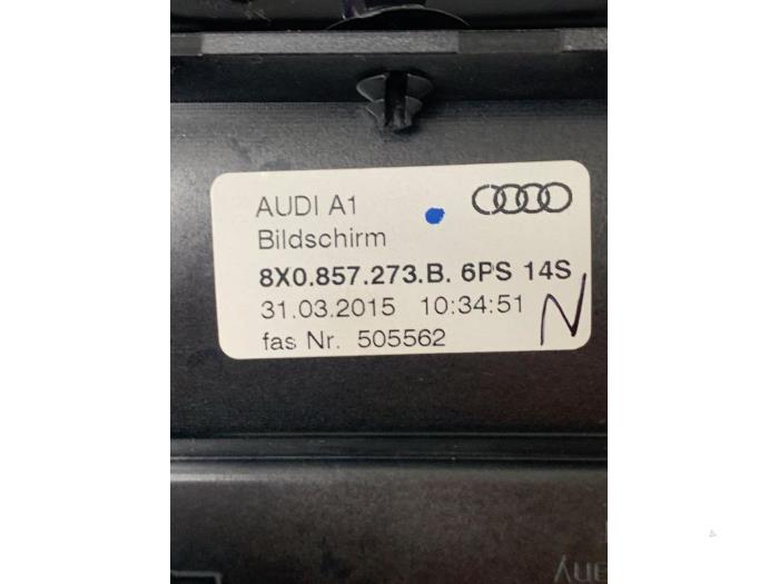 Display Interieur van een Audi A1 (8X1/8XK) 1.4 TDI Ultra 12V 2015