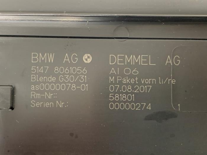 Voorinstap links van een BMW 5 serie Touring (G31) 530d xDrive 3.0 TwinPower Turbo 24V 2019