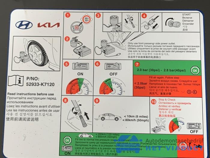 Compressor van een Hyundai i10 1.0 T-GDi 12V N-Line 2023