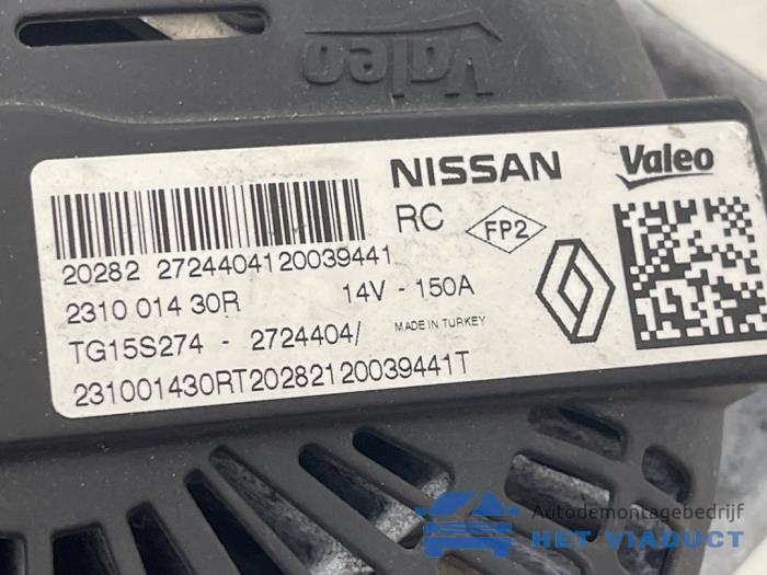 Dynamo van een Nissan Micra (K14) 1.0 IG-T 100 2020