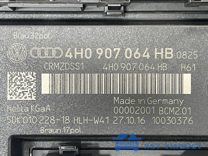 Computer Body Control van een Audi A8 (D4) 4.2 TDI V8 32V Quattro 2016