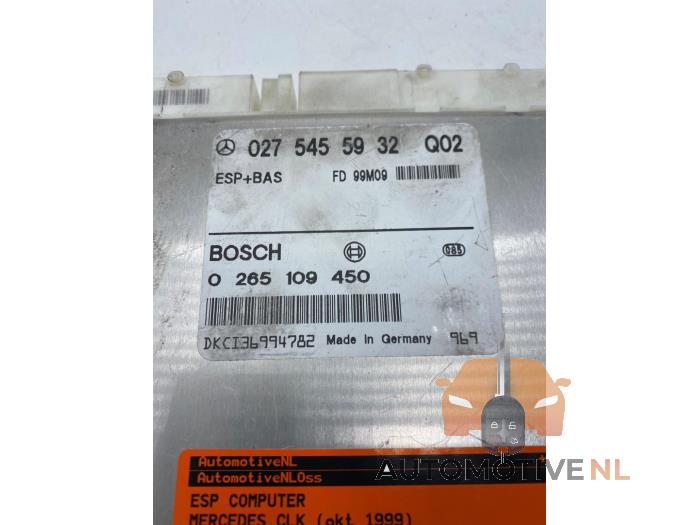 Esp computer van een Mercedes-Benz CLK (C208) 3.2 320 V6 18V 1999