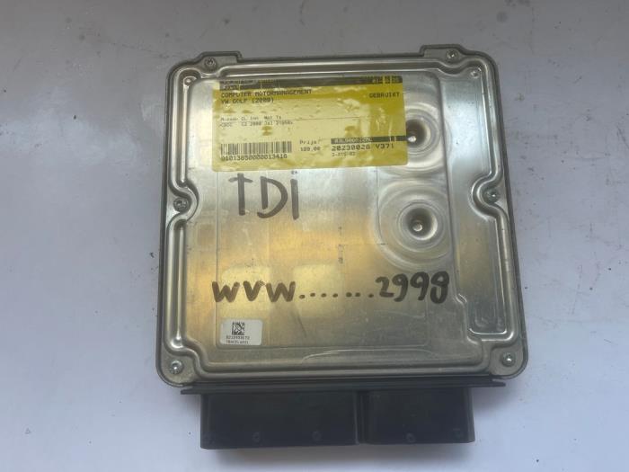 Gebruikte Computer Motormanagement Volkswagen Golf VI (5K1) 2.0 TDI 16V Prijs € 120,00 Margeregeling aangeboden door VW Parts Dronten