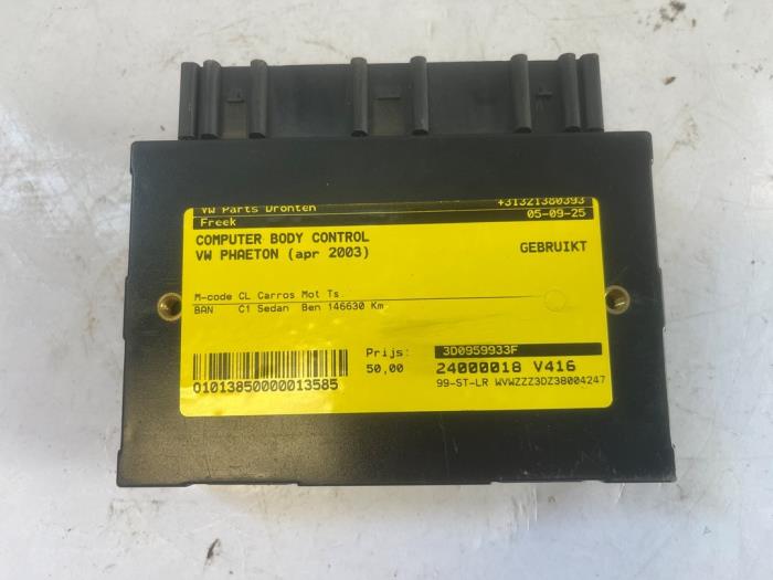 Gebruikte Computer Body Control Volkswagen Phaeton (3D) 6.0 W12 48V 4Motion Prijs € 50,00 Margeregeling aangeboden door VW Parts Dronten