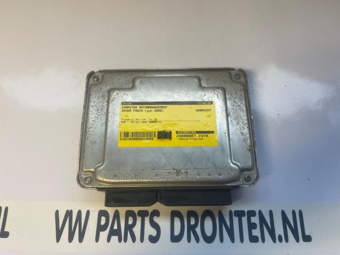 Gebruikte Computer Motormanagement Skoda Fabia (6Y5) 1.9 TDi Prijs € 35,00 Margeregeling aangeboden door VW Parts Dronten