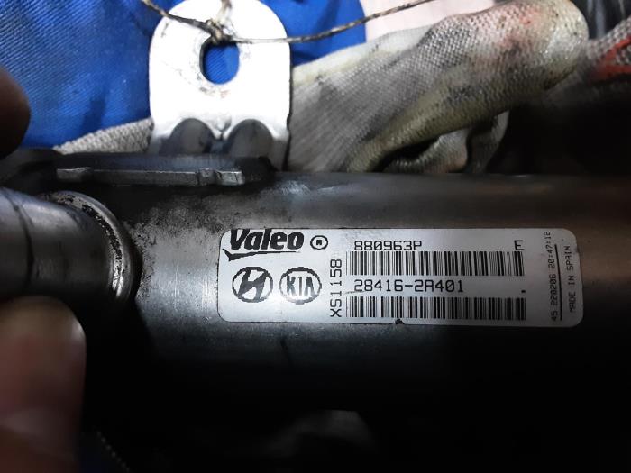 EGR koeler van een Hyundai Getz 2008
