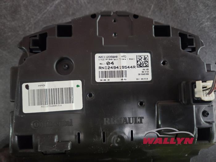 Head-up display van een Renault Megane IV Estate (RFBK) 1.5 Energy dCi 110 2016