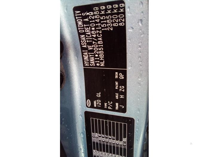 Hyundai i20 1.2i 16V Sloopvoertuig (2012, Blauw)