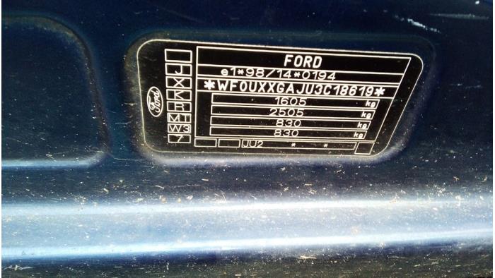 Ford Fusion 1.4 16V Sloopvoertuig (2003, Blauw)