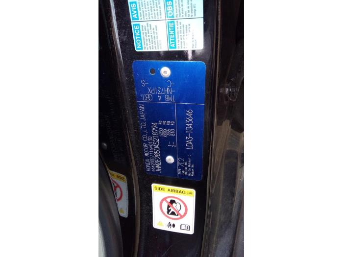 Honda Insight 1.3 16V VTEC Sloopvoertuig (2010, Zwart)