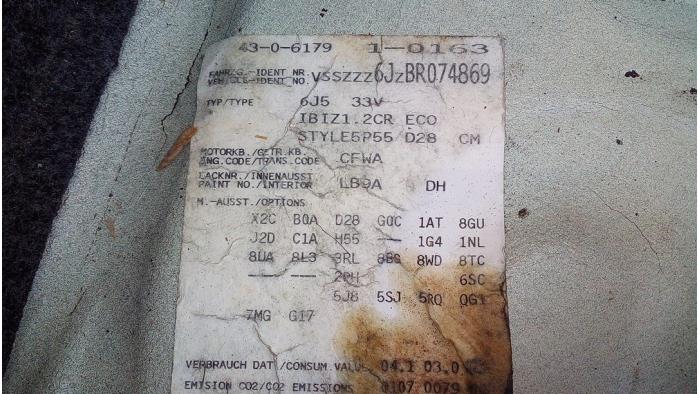 Seat Ibiza IV 1.2 TDI Ecomotive Sloopvoertuig (2011, Wit)