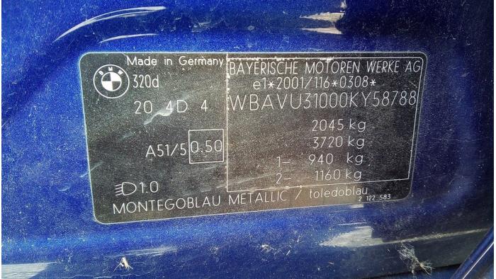 BMW 3-Serie Sloopvoertuig (2007, Blauw)