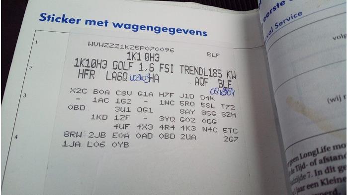 Volkswagen Golf V 1.6 FSI 16V Sloopvoertuig (2005, Groen)