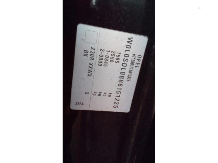 Opel Corsa D 1.4 16V Twinport Sloopvoertuig (2008, Zwart)