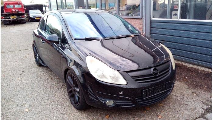 Opel Corsa D 1.4 16V Twinport Sloopvoertuig (2008, Zwart)