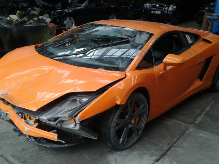 Lamborghini Gallardo 5.2 V-10 40V FSI LP560-4 Sloopvoertuig (2011, Oranje)
