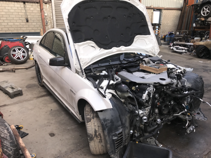 Mercedes C 6.2 C-63 AMG V8 32V Sloopvoertuig (2012, Wit)